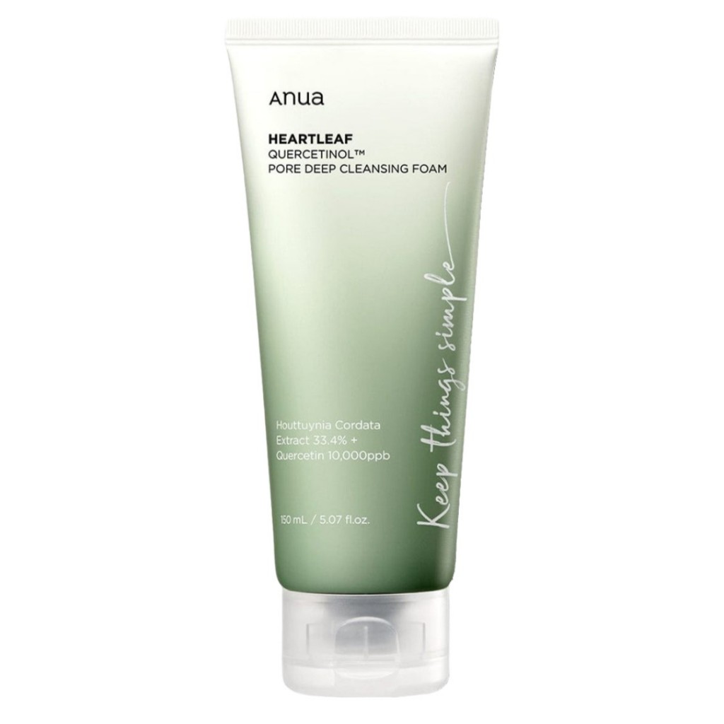 ANUA HEARTLEAF QUERCETINOL PORE DEEP CLEANSING FOAM 150ML, Spumă de Curățare pentru Față 
